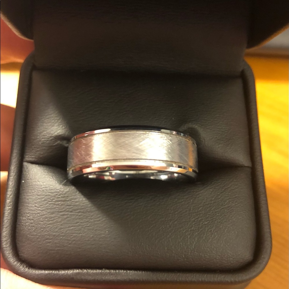 Mens 12mm Titanium Wedding Band